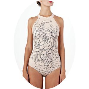 Buy womens bodysuits Chrysanthemum. Image.