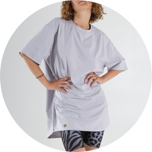 Buy T-shirt Base lavender gray. Image.
