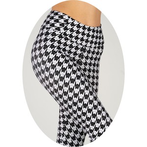 Buy leggings thick fabrick Houndstooth. Image.