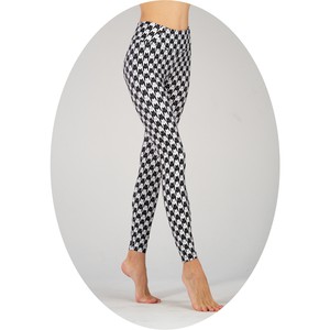 Buy leggings thick fabrick Houndstooth. Image.