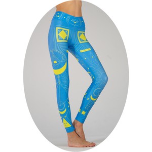 Buy leggings warm fabric Ukrainian Scheme. Image.